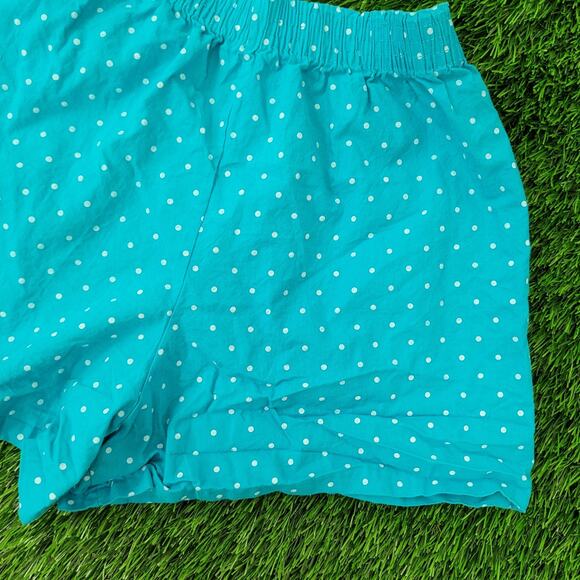 Vintage 80s Polka-Dot Boxer Shorts Womens S/M Blue - Picture 3 of 12